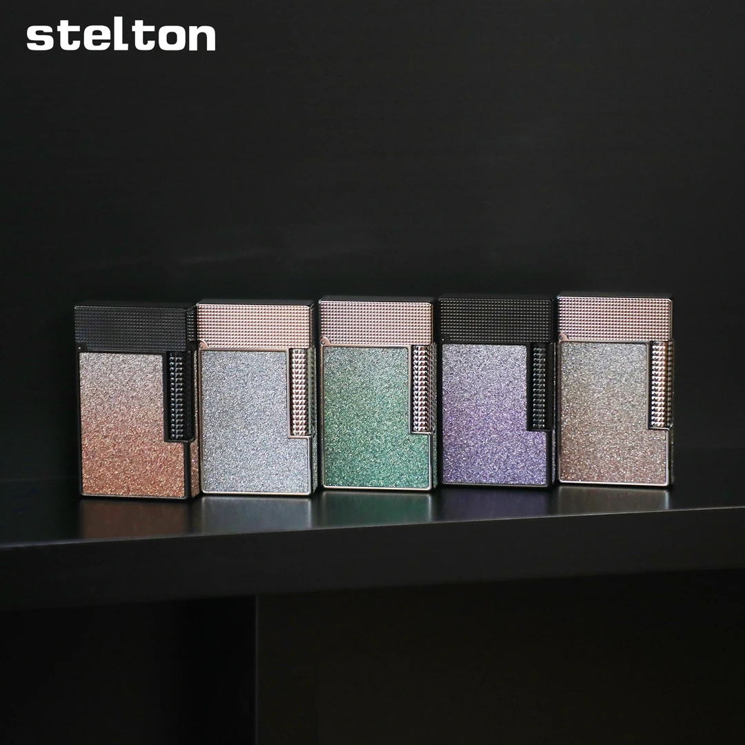 stelton璀璨星空喷砂渐变款男士朗声时尚个性钢琴音打火机礼盒装
