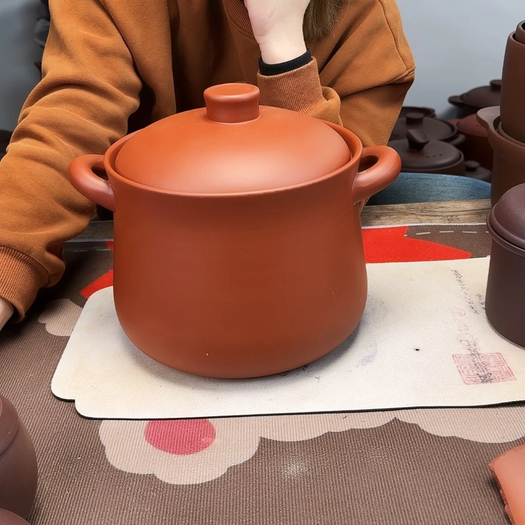 紫砂砂锅6升微微瑕