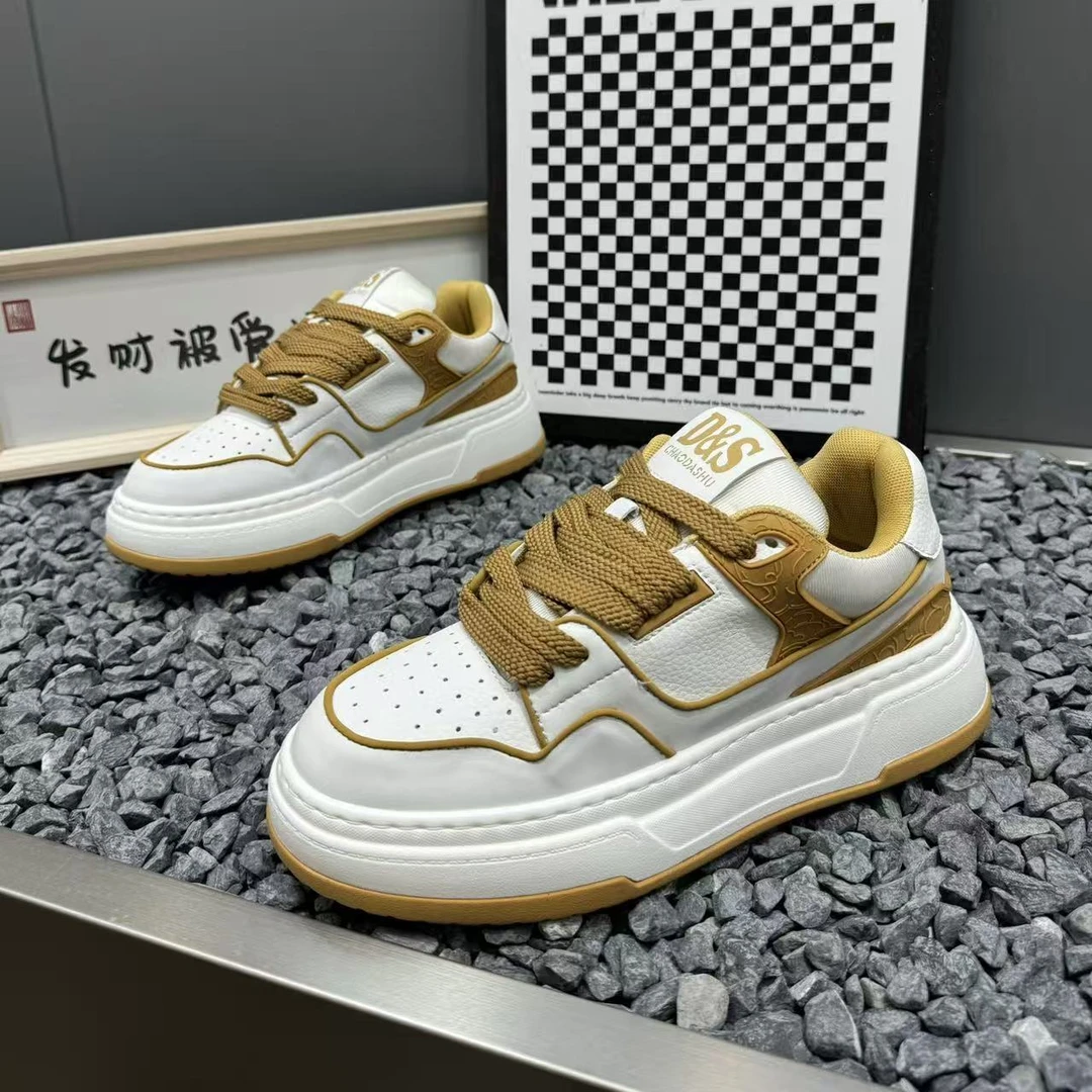 男士秋季增高休闲鞋厚底时尚休闲鞋小众韩版运动鞋