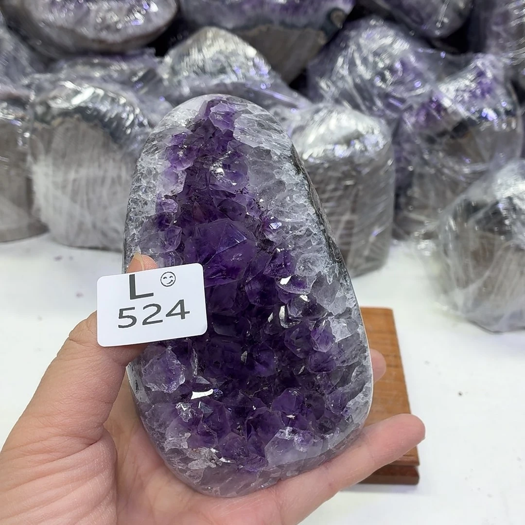未镶嵌水晶摆件天然紫水晶