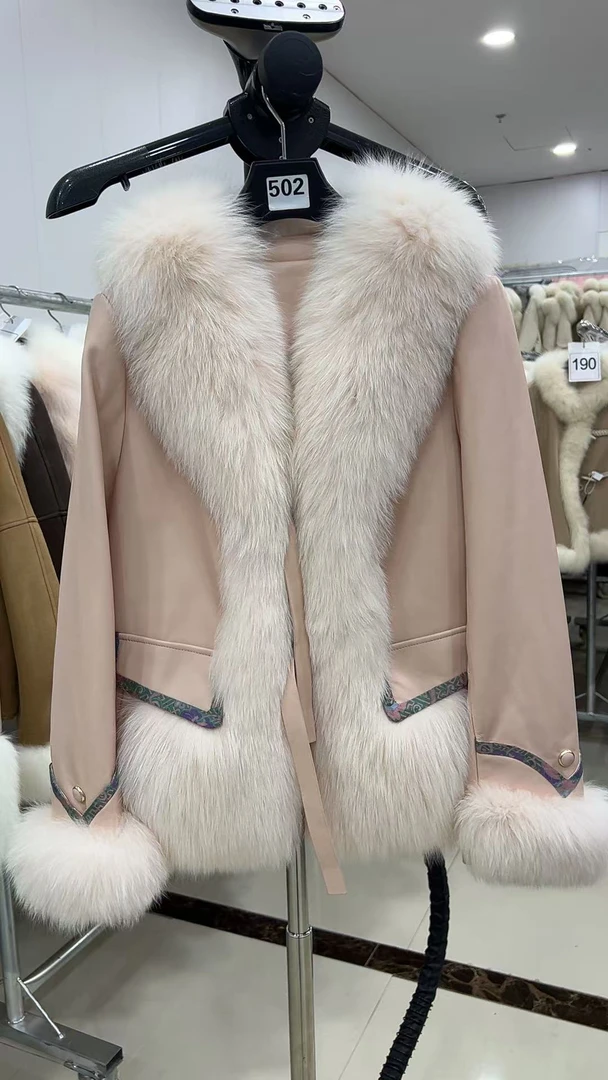 1-100号设计师网红款狐狸毛皮草外套加羽绒孤品清货链接专用