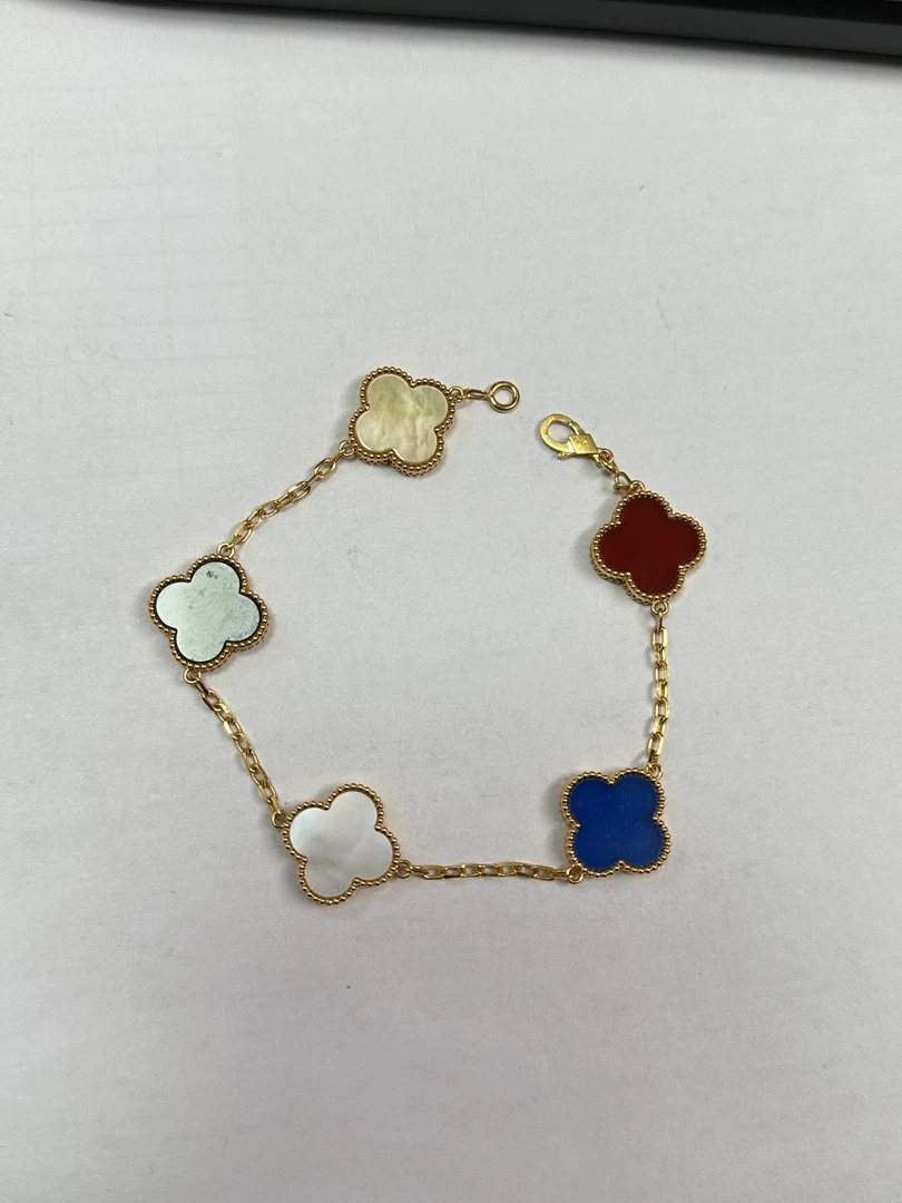 五花 蓝多宝手链15mm 18k镶嵌 优雅百搭气质精美