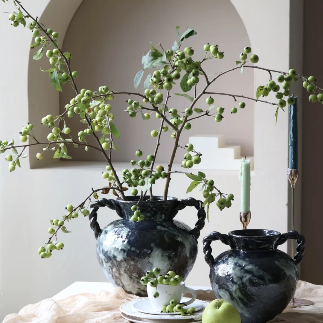 海棠果鲜切枝果实类小众花材瓶插水养室内玫瑰果吉庆果蔷薇果