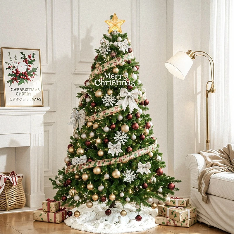 圣诞树家用大型高级感圣诞节装饰新款客厅摆件场景布置品