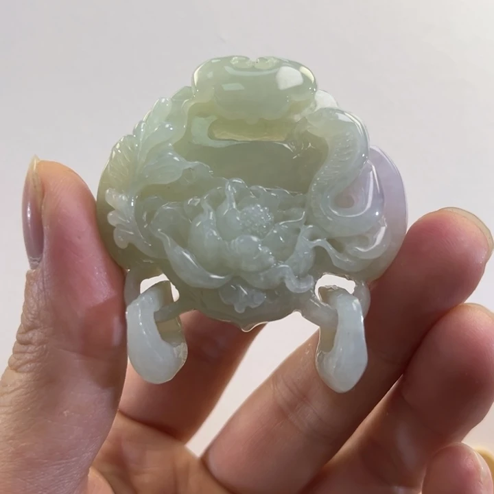 翡翠吊坠(赠链)未镶嵌代编织