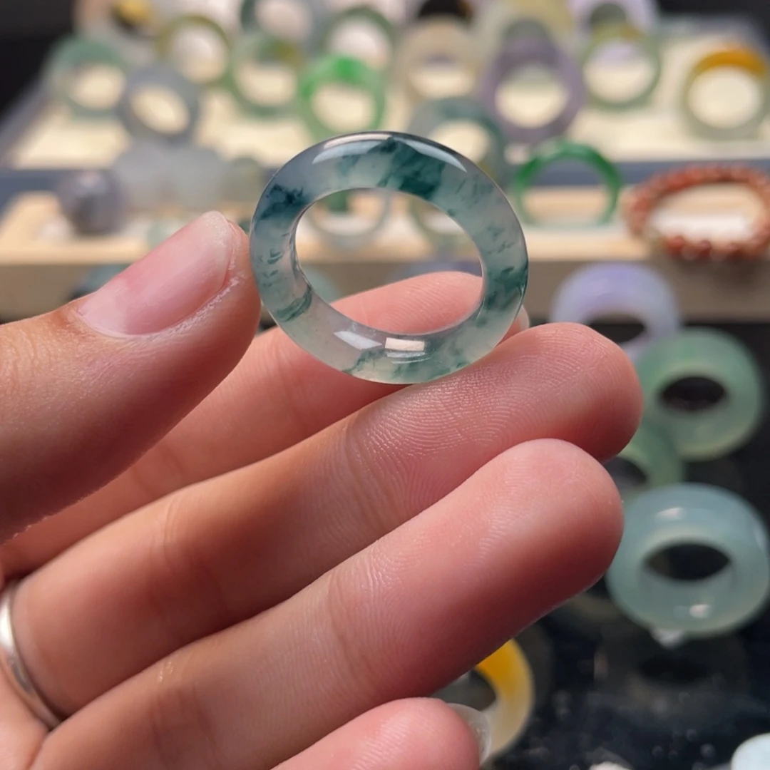 未镶嵌定制翡翠牛仔蓝