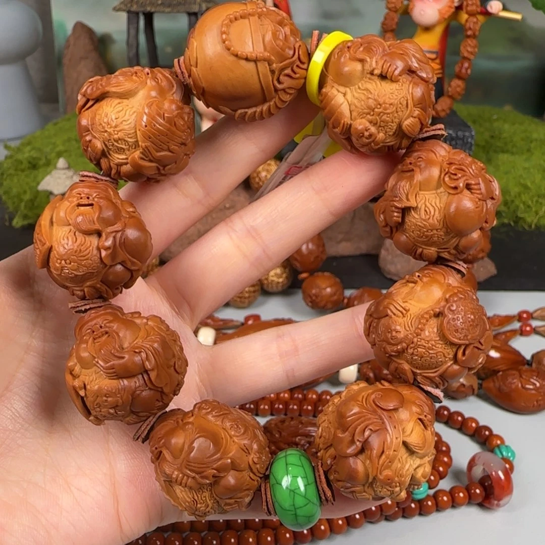 橄榄核手串/手链26五子财神