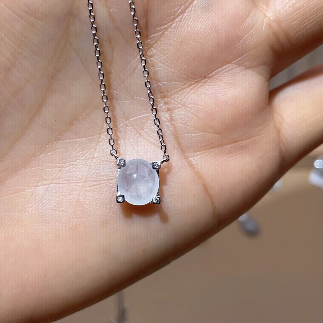 套链银S925镶嵌翡翠