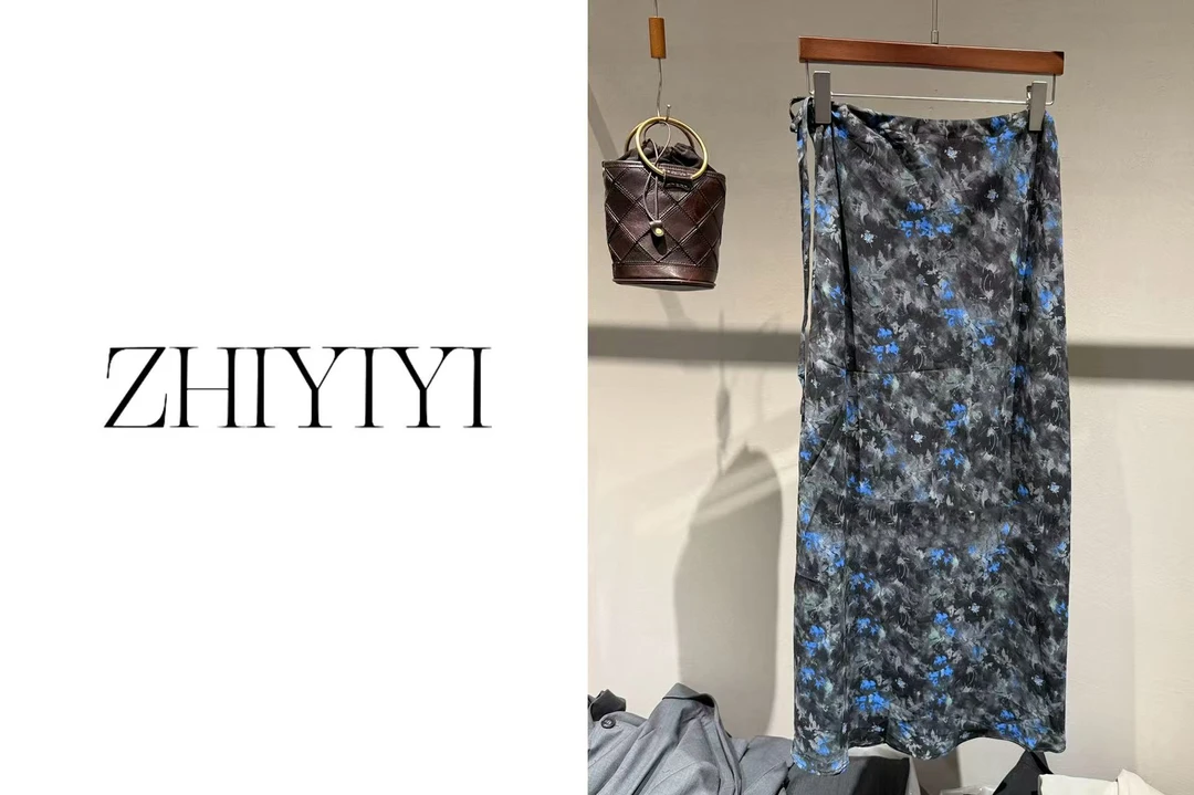 【ZHIYIYI】娟子推荐 998款欧货夏季新款设计感印花韩系半身裙