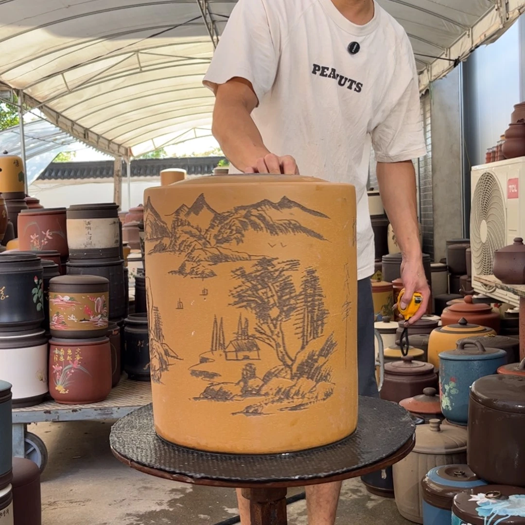 紫砂茶叶罐18饼茶叶罐