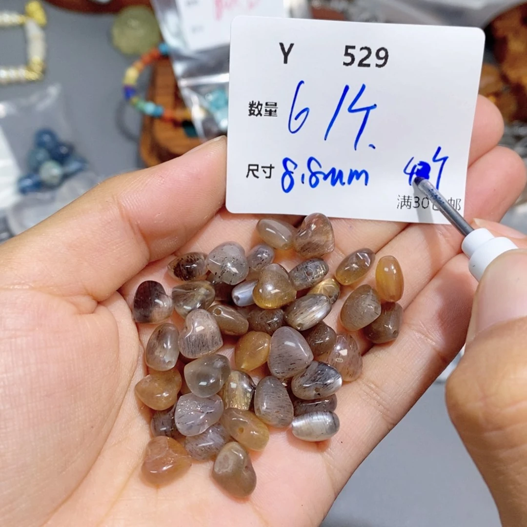 珠宝半成品银S925镶嵌长石Y529。一个