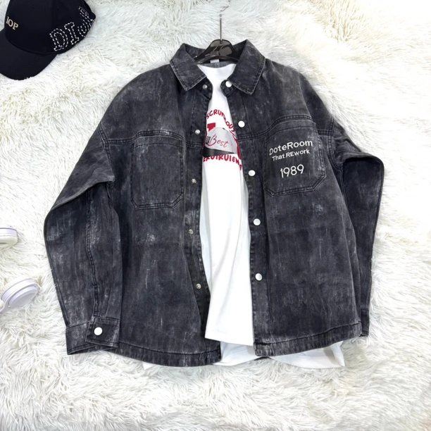 中大童1338新款牛仔1989数字外套