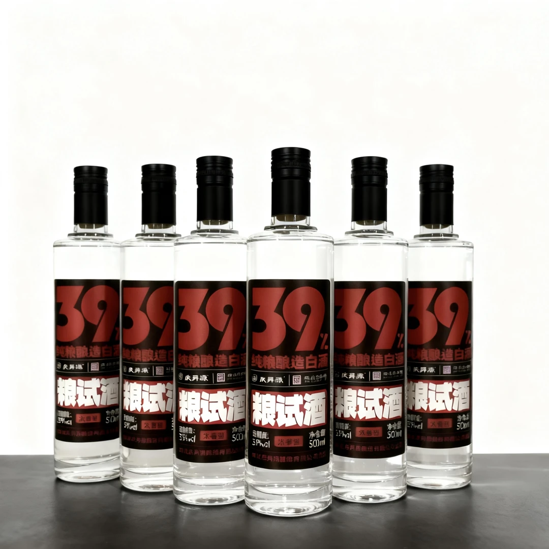 庆昇源粮试酒浓香型500ML/瓶国民口粮酒纯粮酿造39度