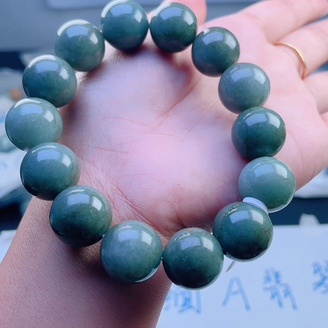 未镶嵌定制翡翠珠串