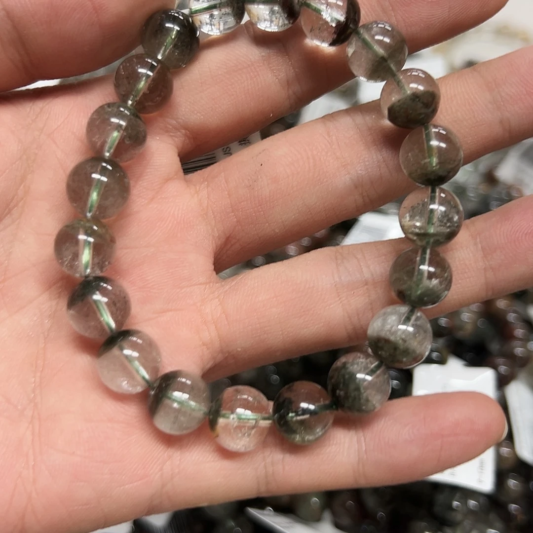 未镶嵌手链水晶绿幽灵