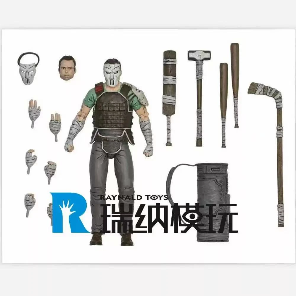 现货 NECA 1/12  忍者神龟最后的浪人漫画版 凯西琼斯可动人偶