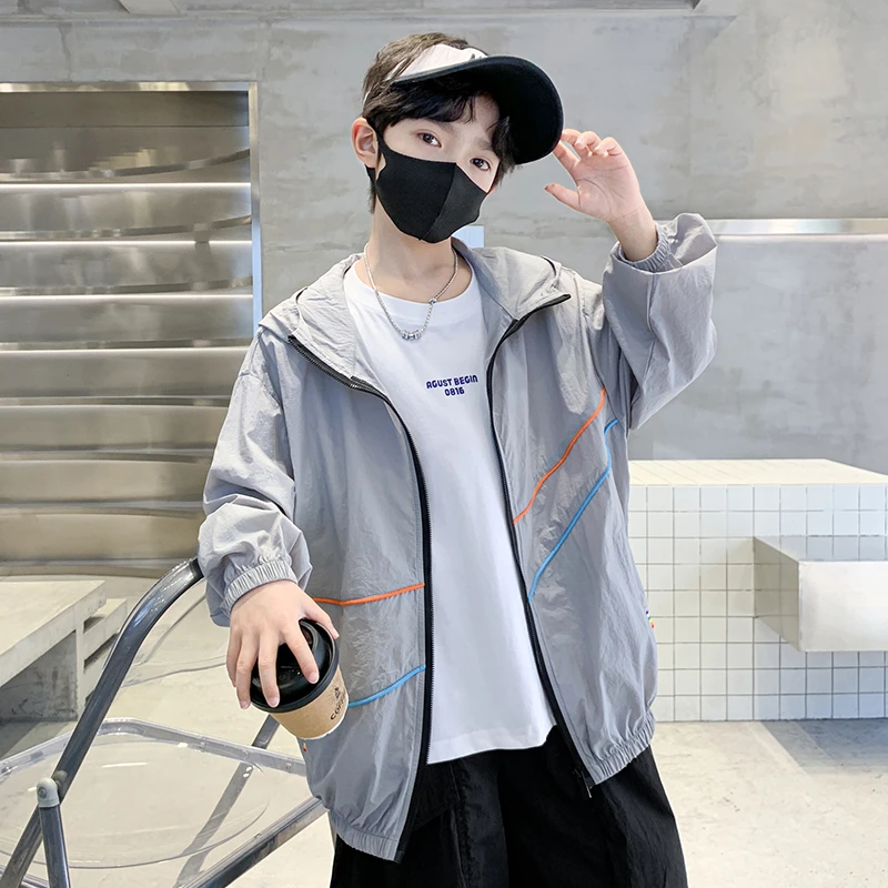 男童防晒衣外套夏季2025新款中大儿童夏装男孩防晒服薄款空调服潮