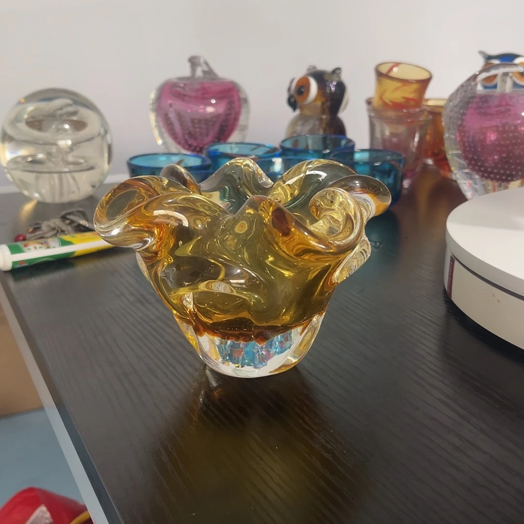 琉璃王*淄博琉璃，微瑕烟缸