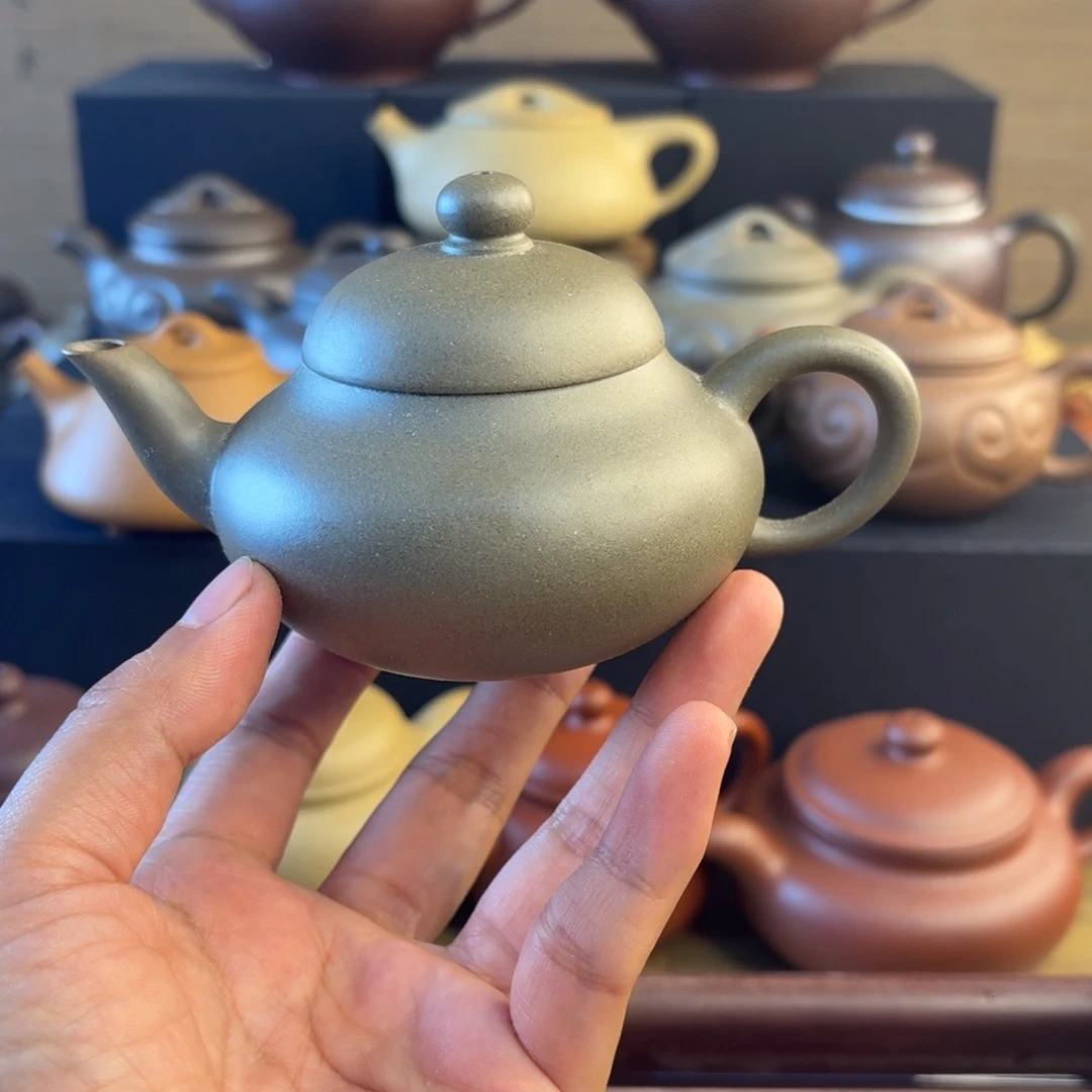 段泥茶壶微微瑕青段半手3号
