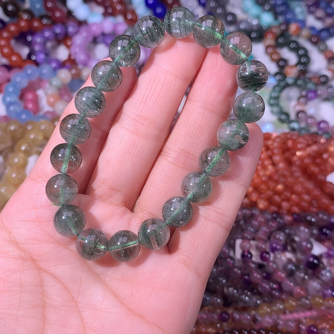 未镶嵌水晶手链绿幽灵10 m