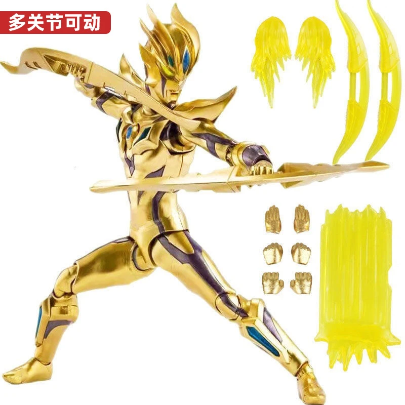 shf闪耀赛罗黄金光辉赛罗超可动奥特曼手办公仔儿童玩具礼物