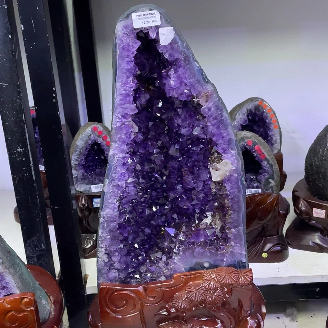 大型摆件（非配饰）紫晶未镶嵌朱