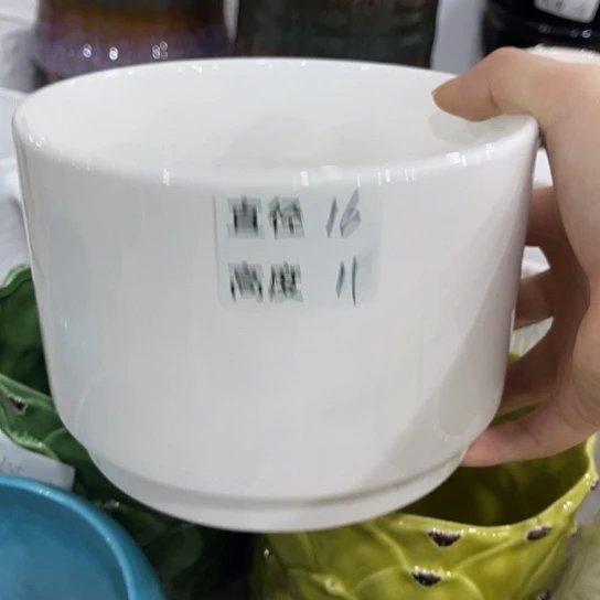 多肉绿植陶瓷花盆9.9包邮，有孔