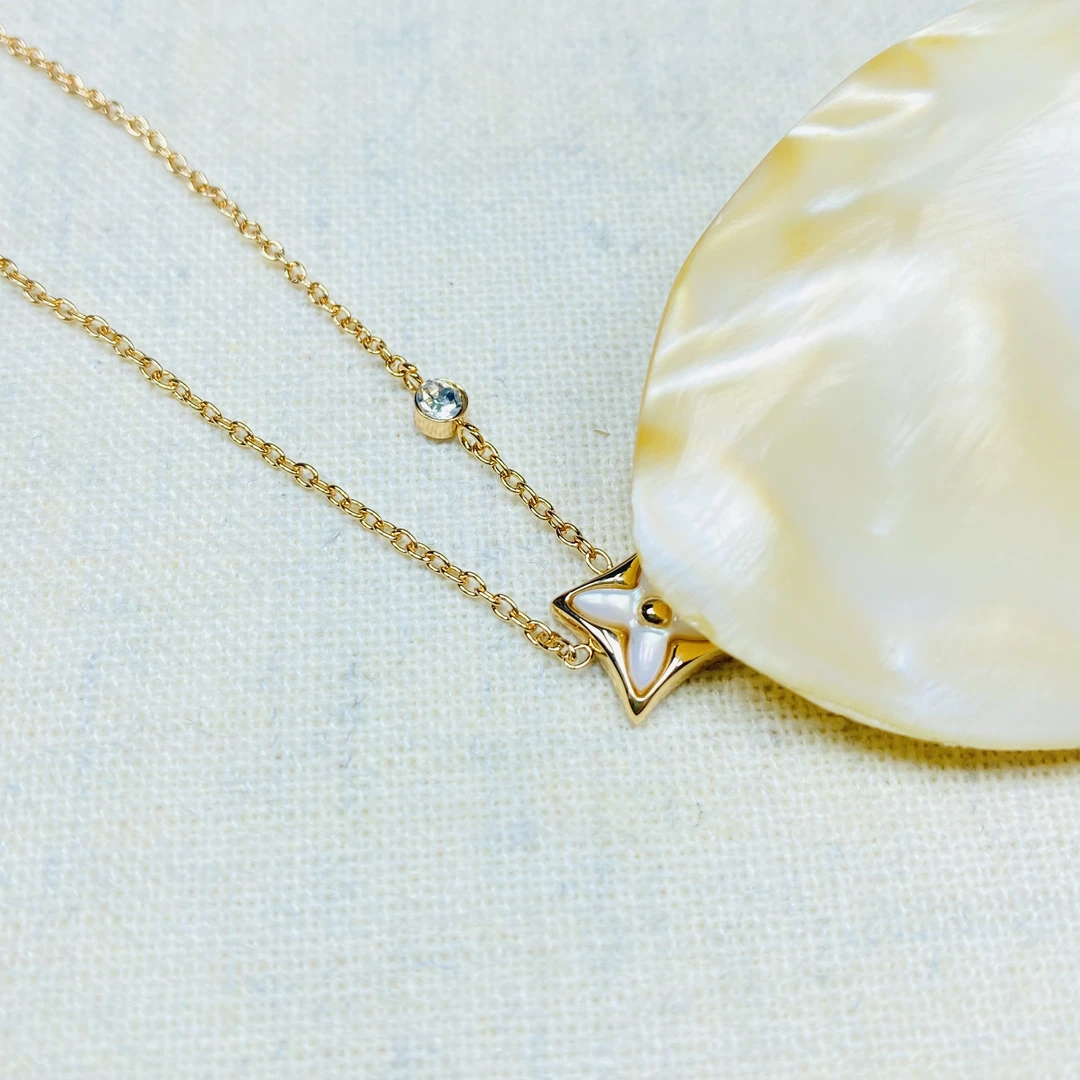 项链 项链 MT06123玫瑰色小花小草一体项链多样性发货48698