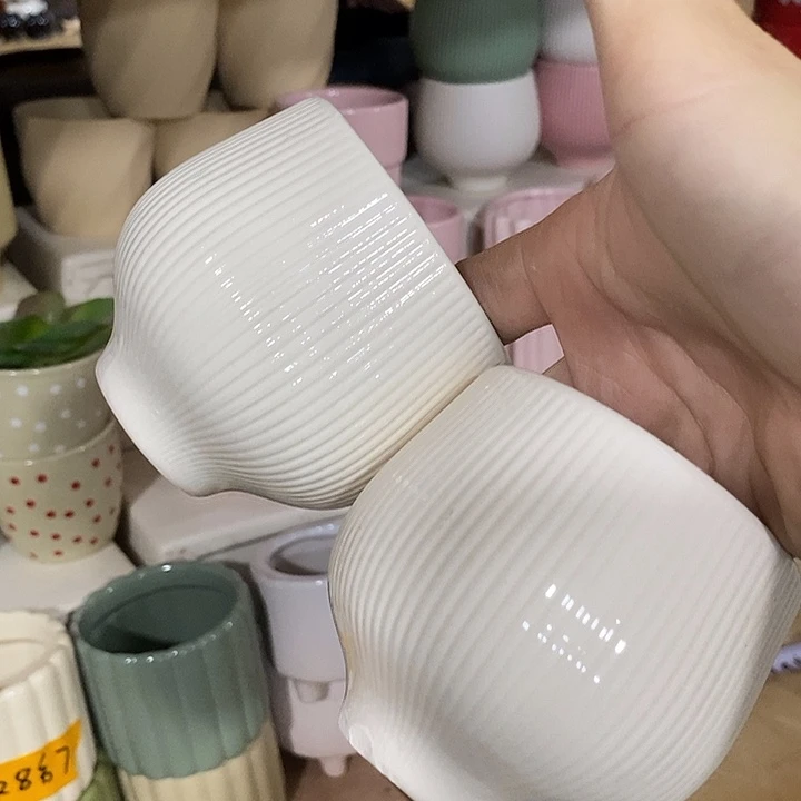 摆件陶盆有孔 微瑕介意勿拍