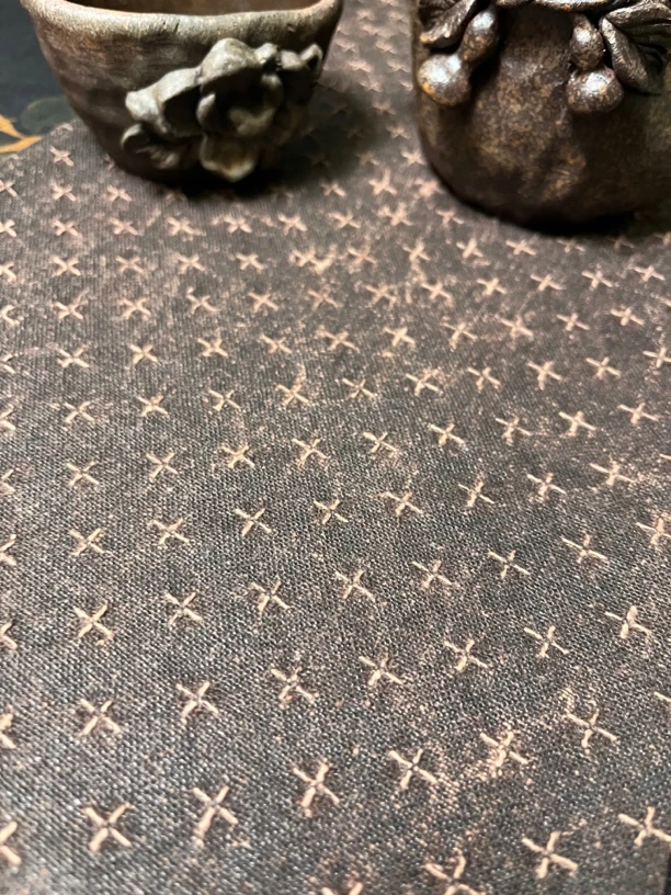 百分百柞蚕丝香云纱茶席