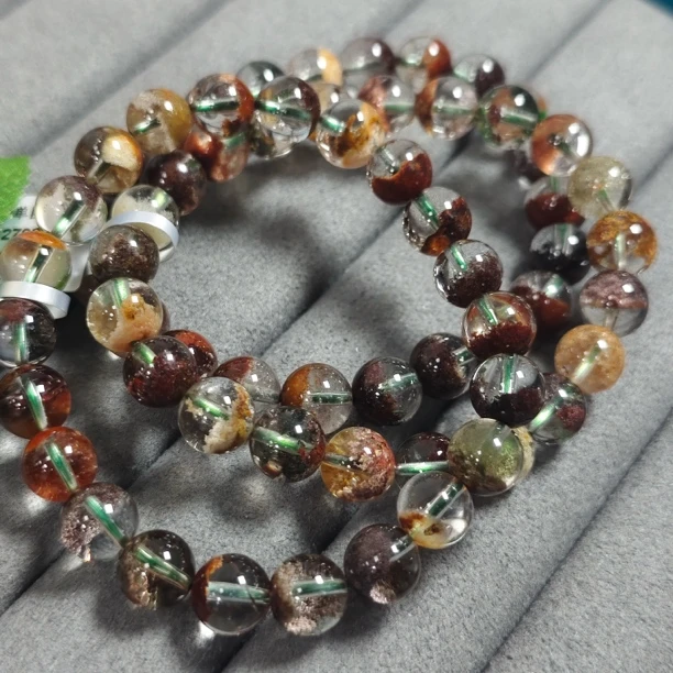 【书记甄选】天然四季幽灵单圈手链 多样性发一件 约8mm 049XL