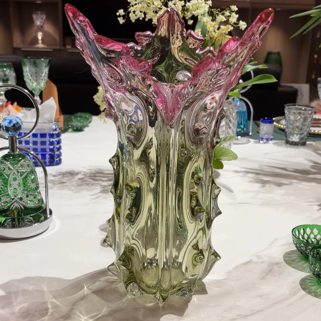 平底款水晶玻璃-百财家居摆件