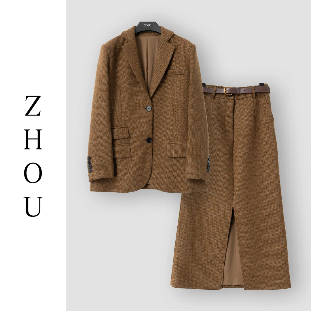 （周哥甄选）棕色套装-32770