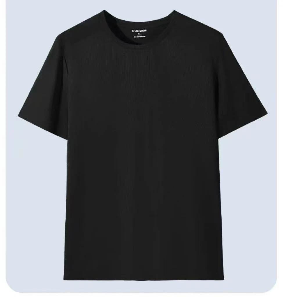 男女2025新款夏季运动速干透气T恤男衫宽松冰丝短袖