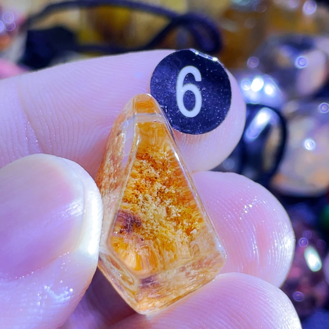 唔***)水晶未镶嵌吊坠(不含链)