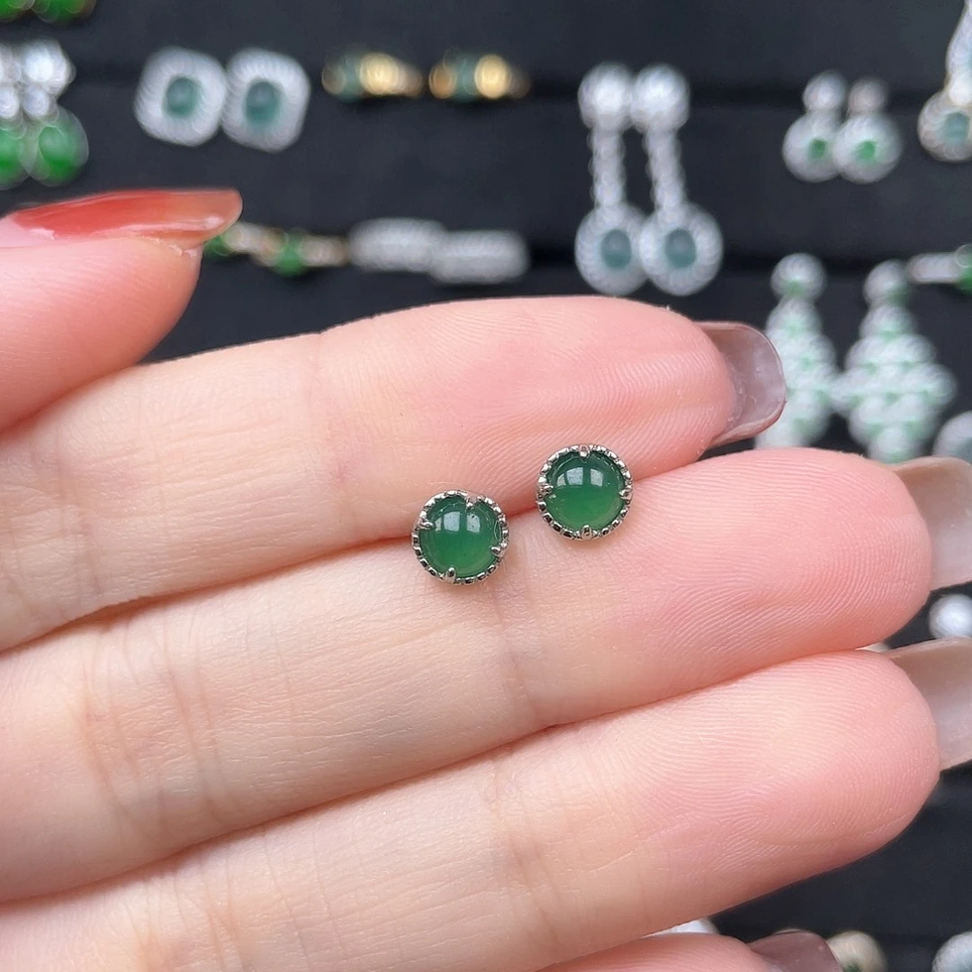 未镶嵌翡翠耳饰0000