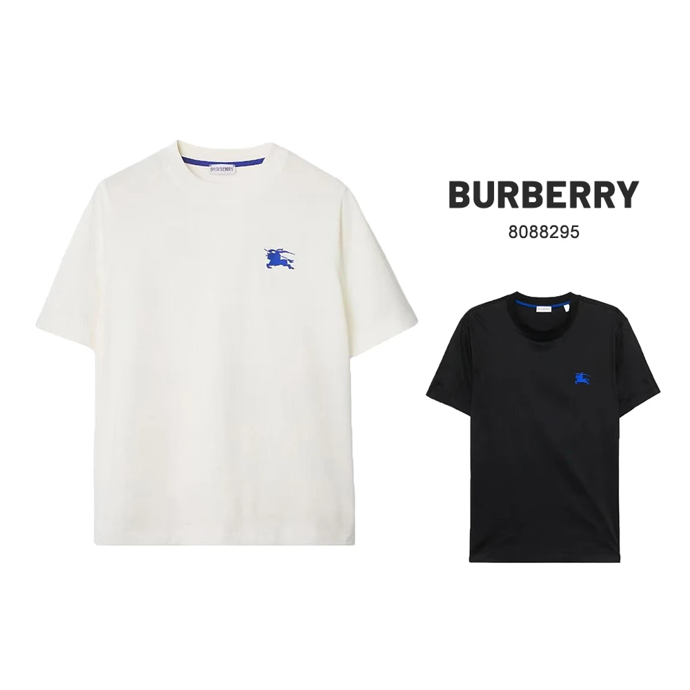 全新未使用 BURBERRY/博柏利 马术印花圆领修身短袖 T恤 8088295