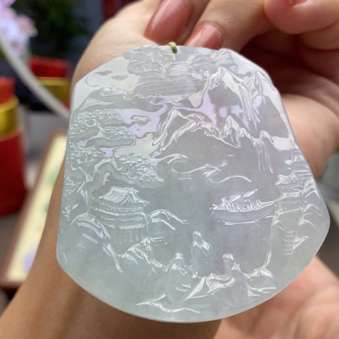 翡翠未镶嵌颈饰吊坠65