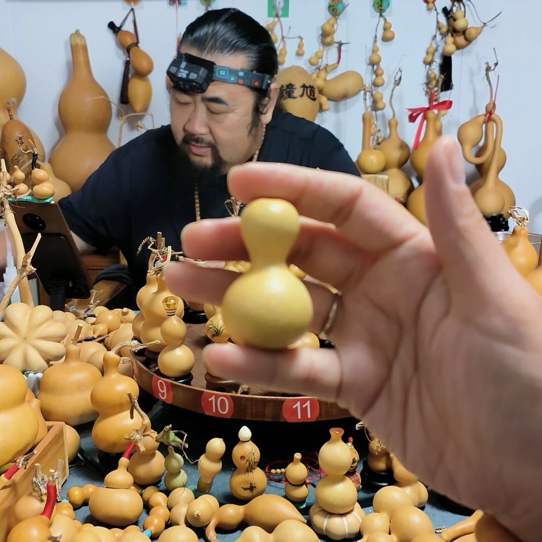 雨***定葫芦福禄双全手把件