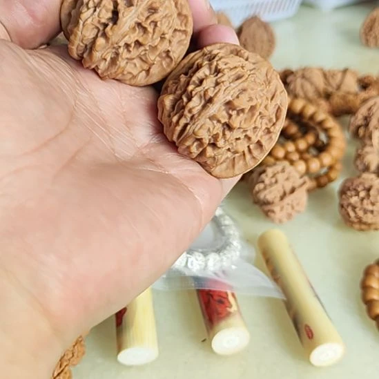 文玩核桃吊坠42左右四座楼一对配对如图