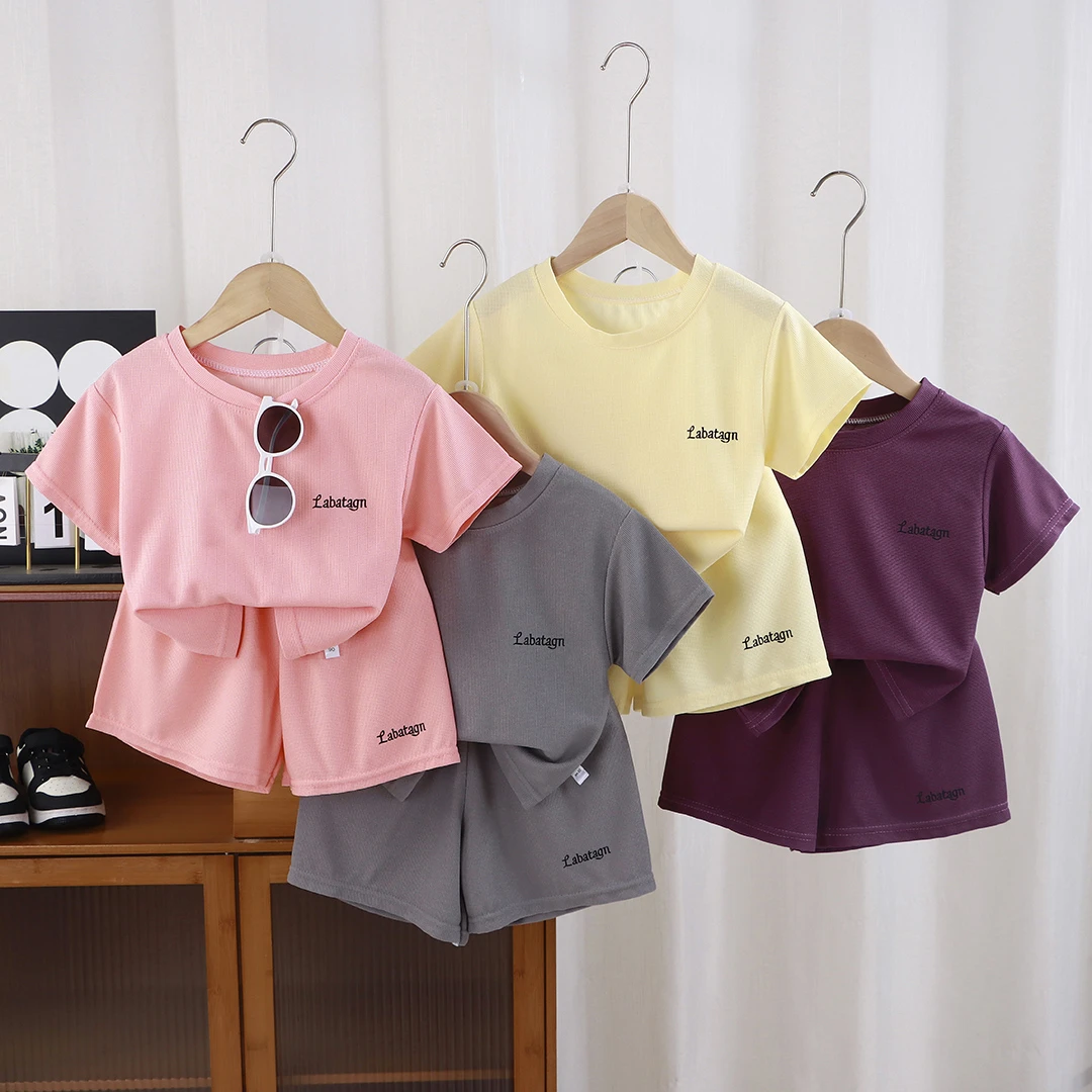 男童夏装套装2025新款儿童帅气运动衣服宝宝夏款痞帅男小童装夏季