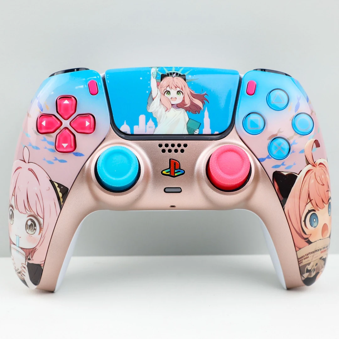 PSS5手柄游戏手柄原装定制阿尼亚主题替换壳霍尔摇杆无线控制器