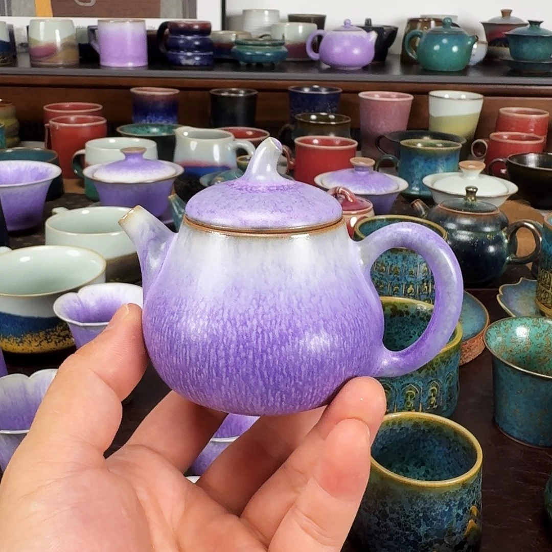 紫光釉茶壶任晓飞老师