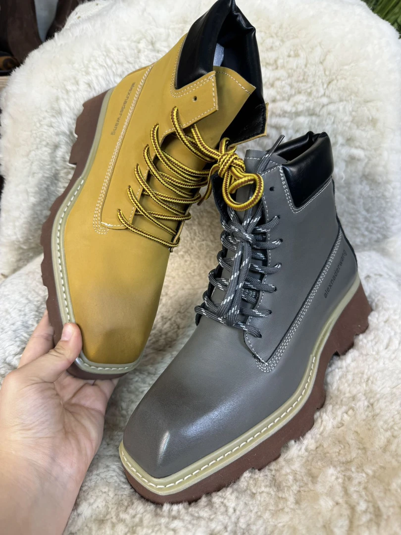 坎力比努尔皮鞋百搭黑色系带1015-1