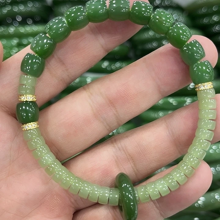 和田玉未镶嵌手链