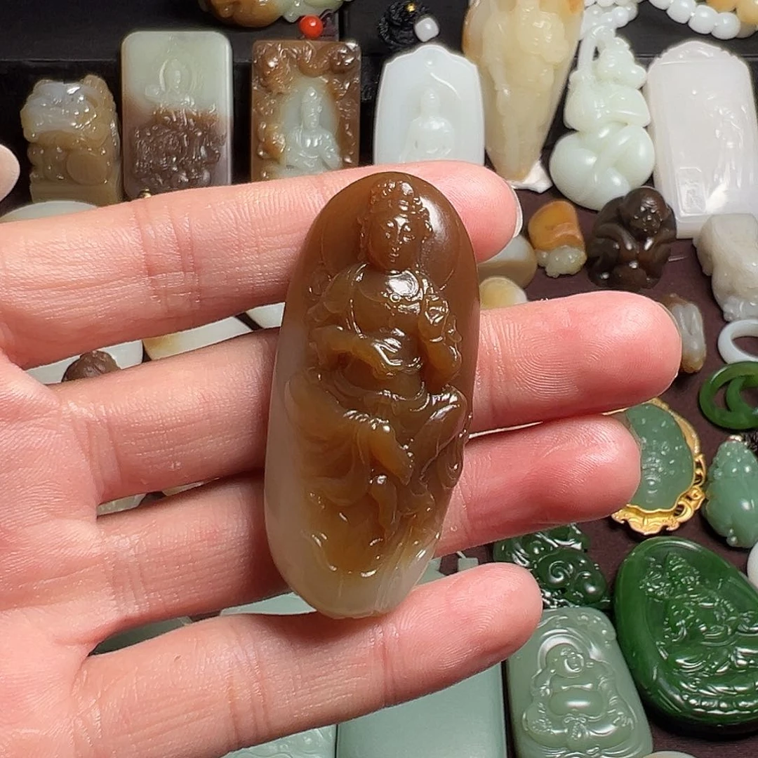 和田玉挂件未镶嵌@***?