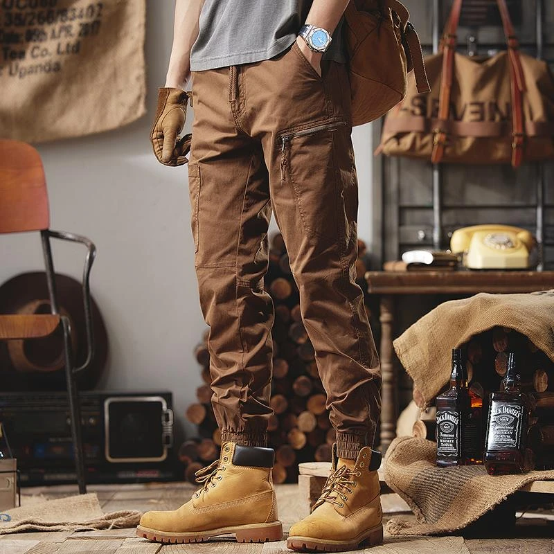 ANNA RICHI男装|2025新款山系户外休闲裤子男春夏季新款松紧腰束