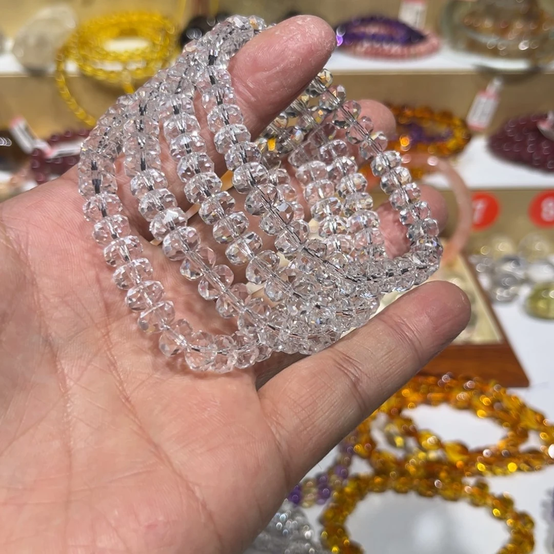 非金属8m白车切面手串