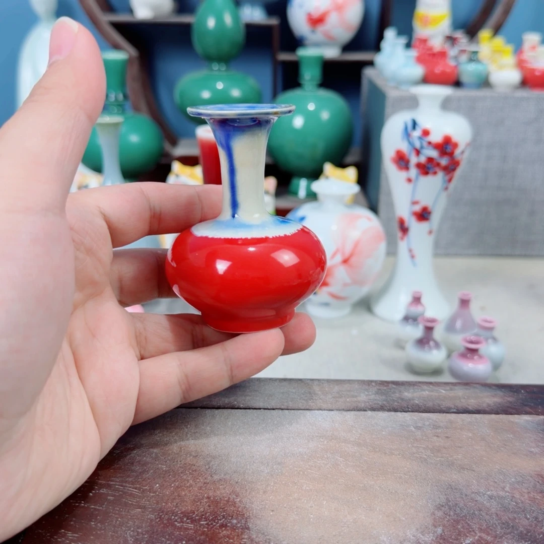 陶瓷手工小花器摆件