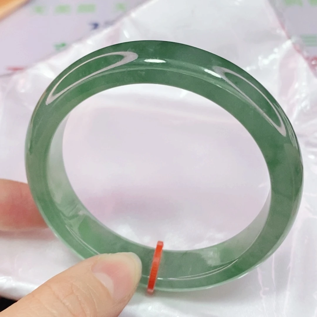 未镶嵌手镯翡翠57.8正圈